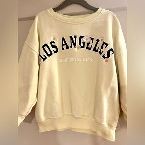 Zara Yellow Los Angeles Sweatshirt